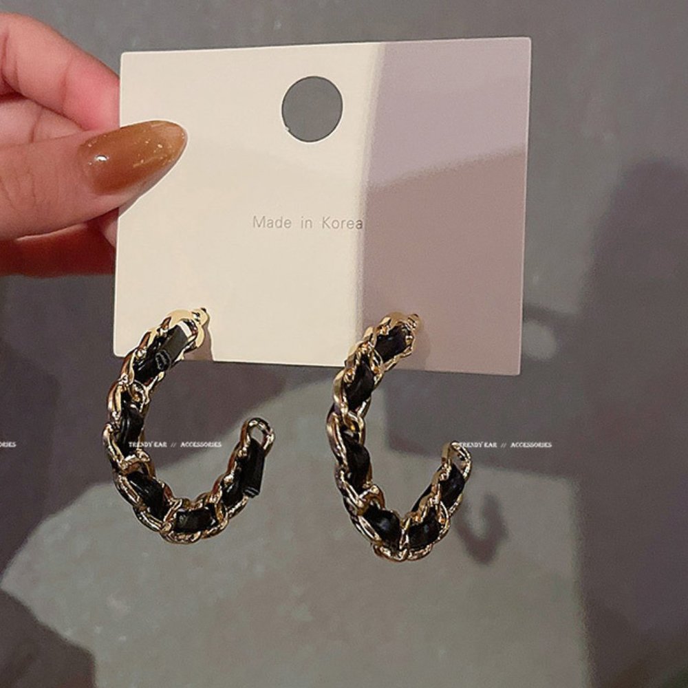 ❤️‍🔥𝕤𝕒𝕝𝕖❤️‍🔥🦋coco leather earrings - Picture 5 of 11